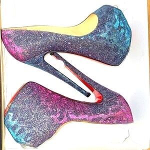 Christian Louboutin Highness 160 Lame Pumps (Closet CLEARANCE)